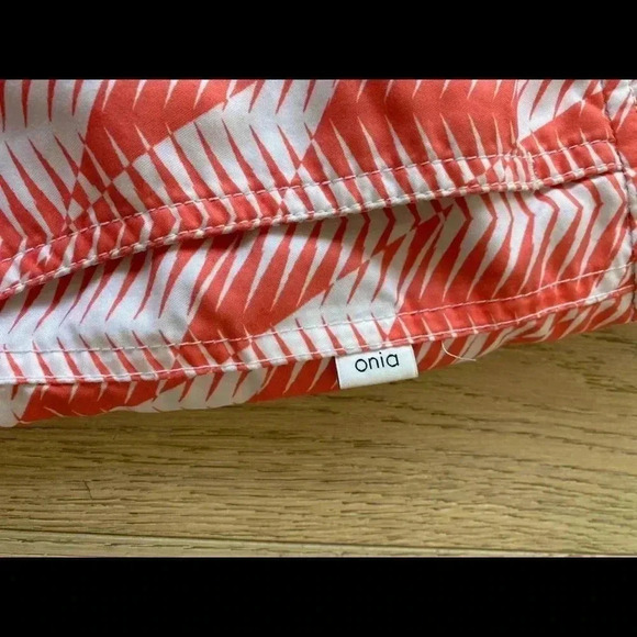 Onia men’s swim trunks orange white size 38 - Picture 5 of 8